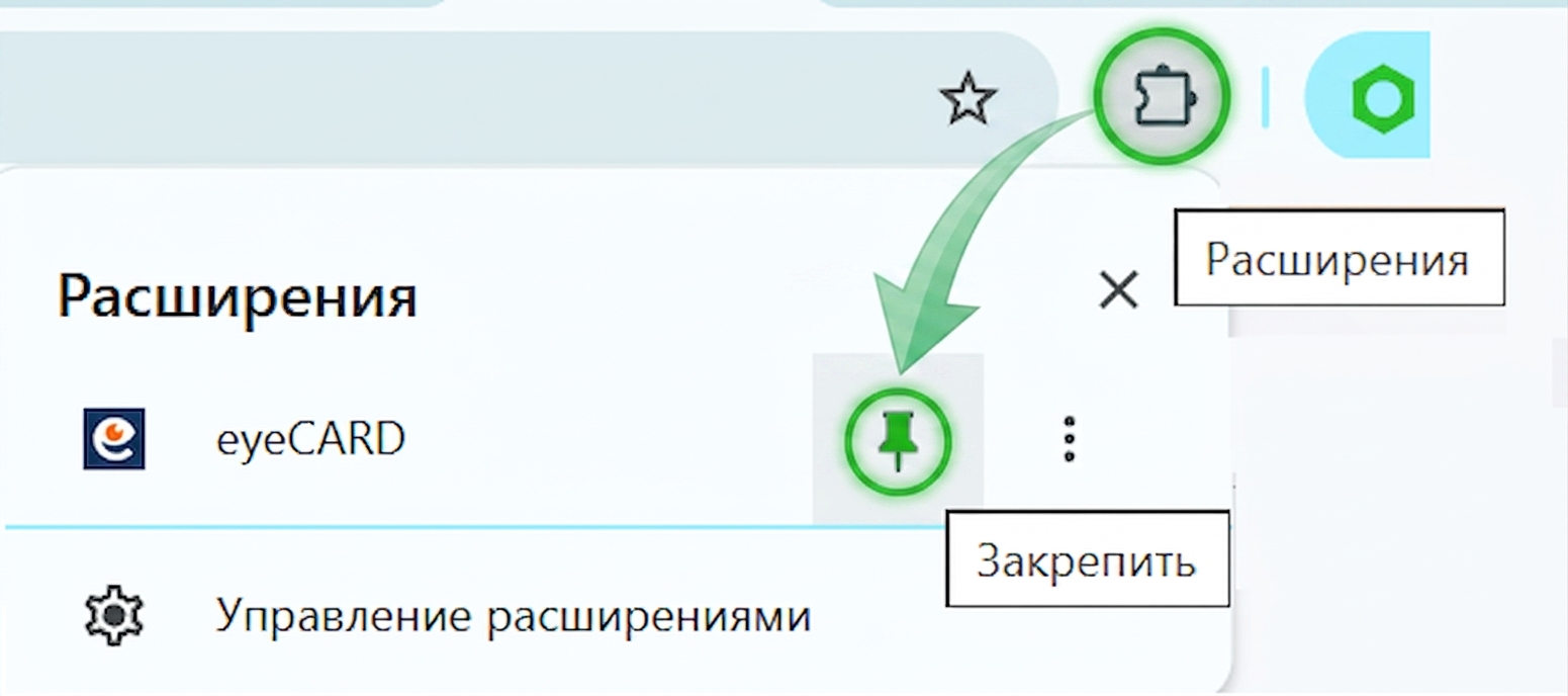 How to pin extension